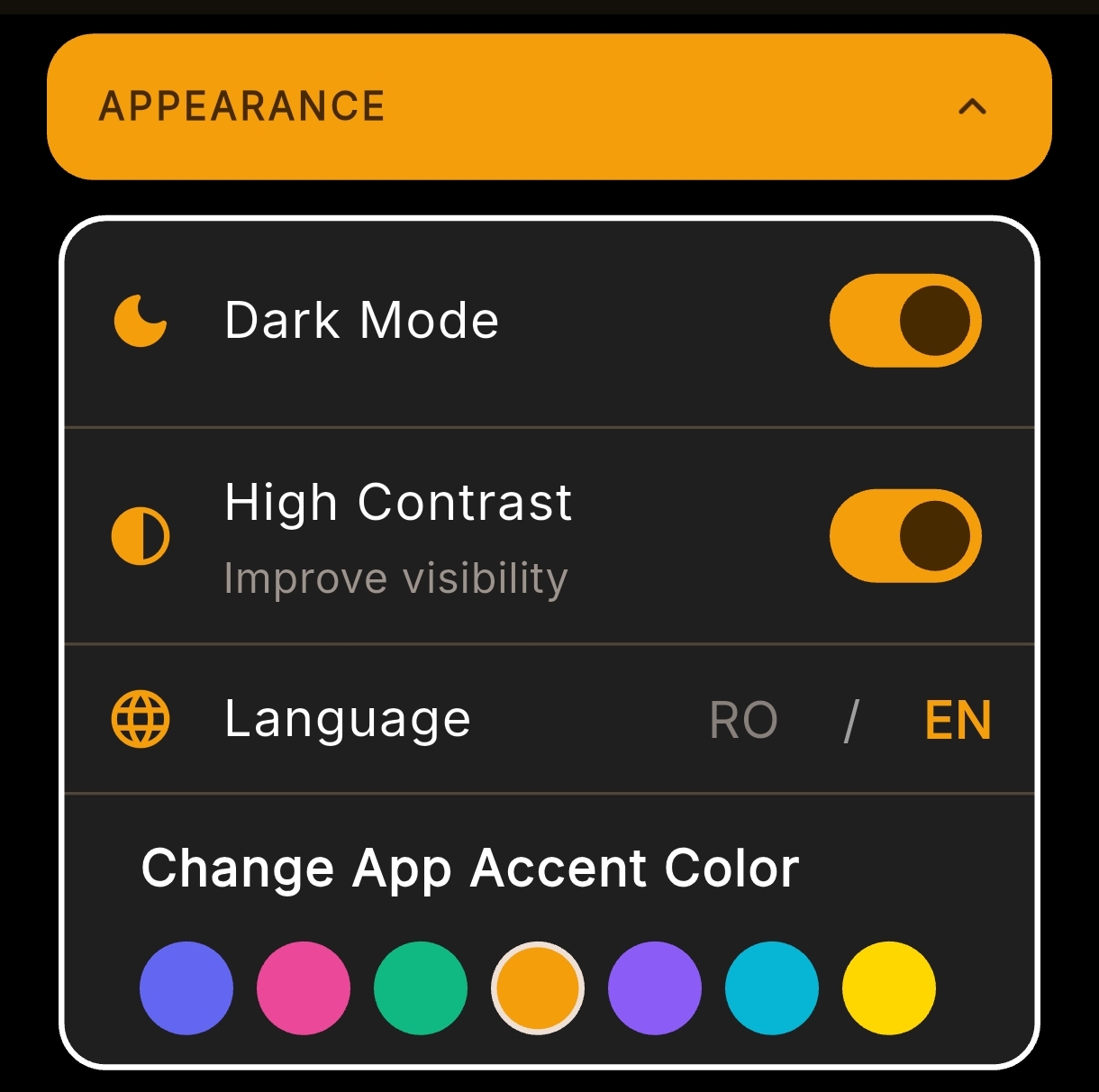 App Appearance